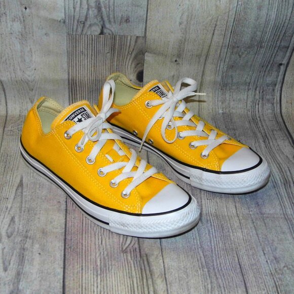 CONVERSE Chuck Taylor All Star OX Lemon Chrome Sneakers Womens Size 8.5 - Picture 1 of 7